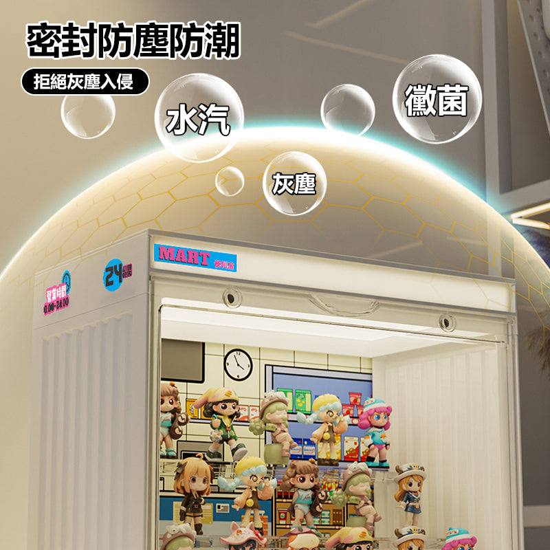 IMIW 現貨⚡LED燈光公仔展示盒 場景壓克力展示櫃