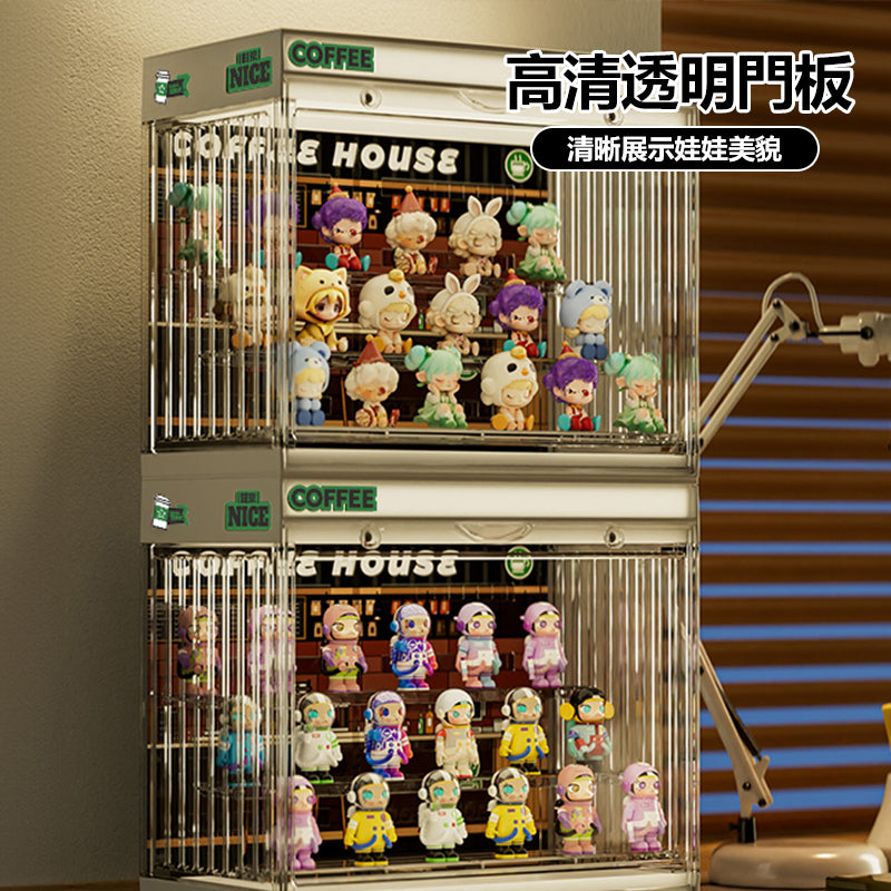 IMIW 現貨⚡LED燈光公仔展示盒 場景壓克力展示櫃